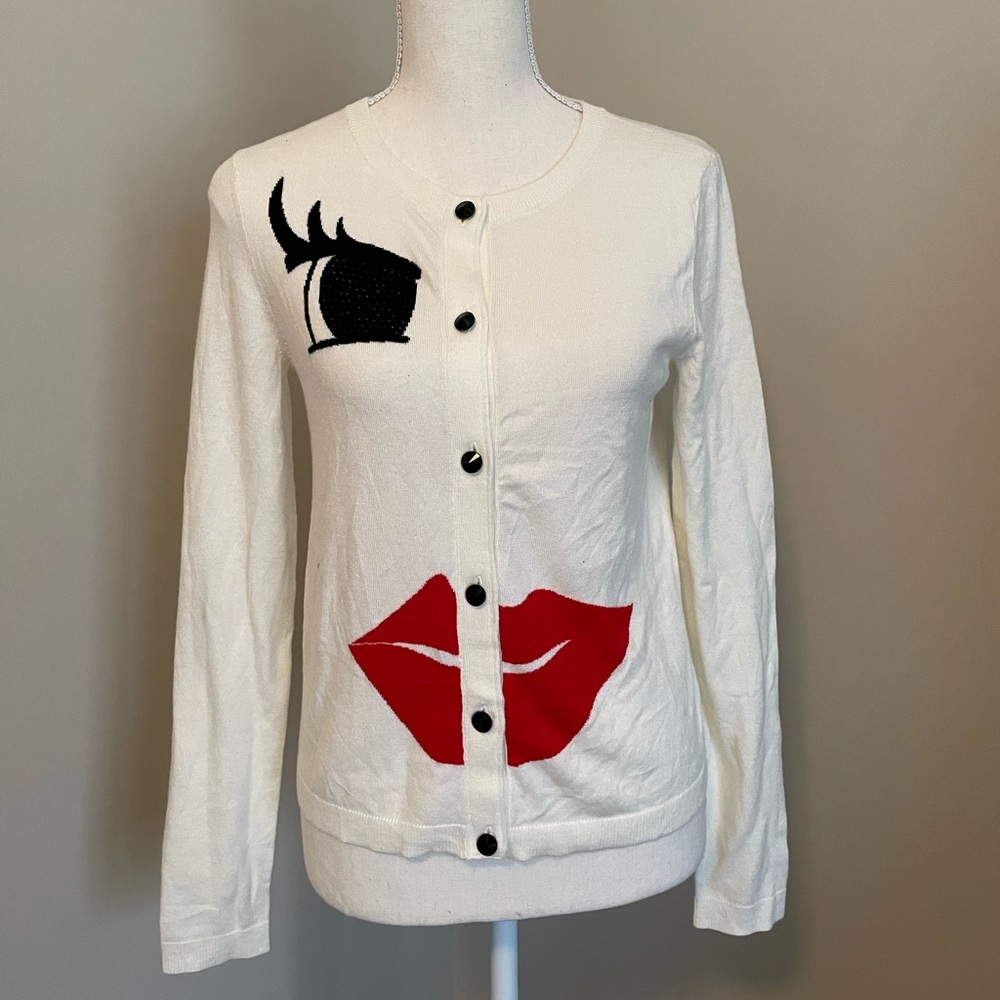 Alice + Olivia Graphic Art Sweater S/P